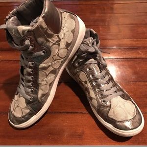 COACH high tops. W8.5/M7.